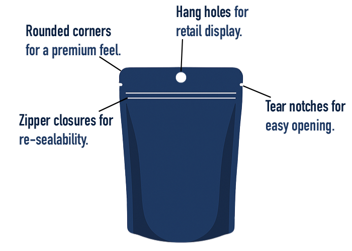 Flexible Pouch Stand Up Pouches